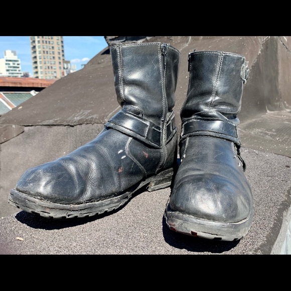 Biker Boots MadMax Metal Punks Steve Madden BLK - Picture 2 of 7